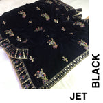 Velvet Emb Shawl By Kraftr
